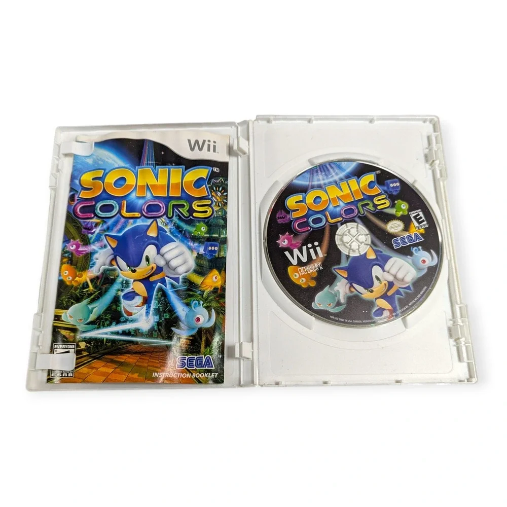 Nintendo Wii 4 Game Lot Sonic Colors Iron Man 2 Cars 2‎ Speed Racer CIB Bundle